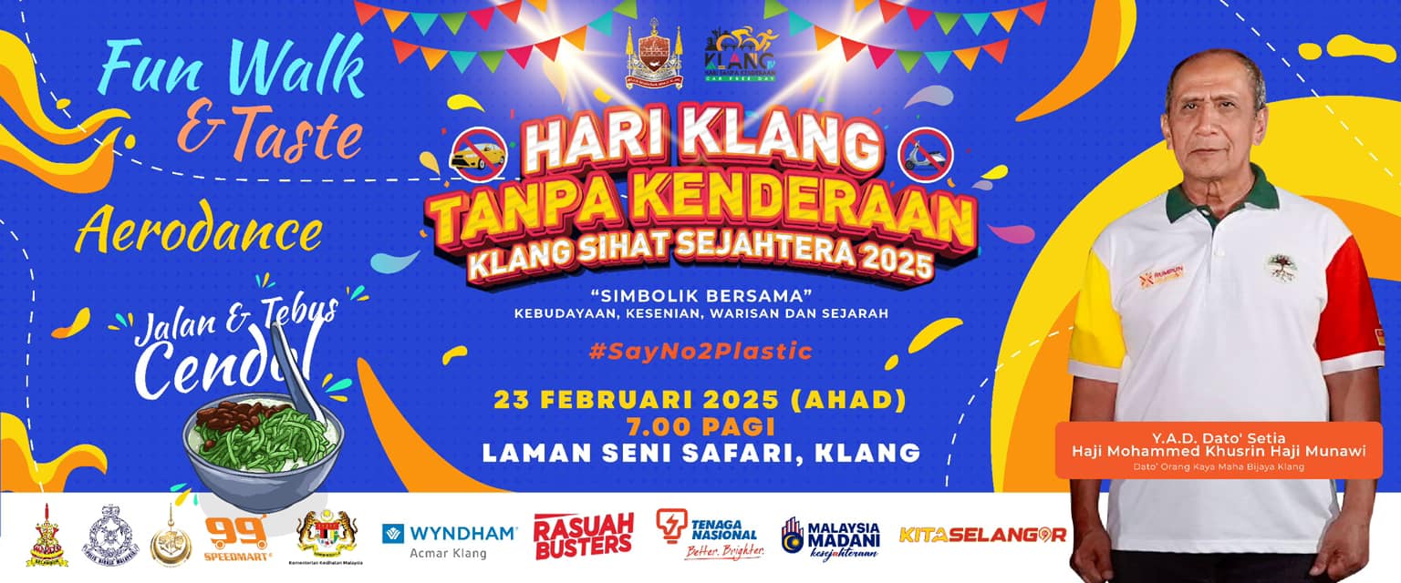 HARI KLANG TANPA KENDERAAN (23 FEBRUARI 2025 - LAMAN SENI SAFARI)