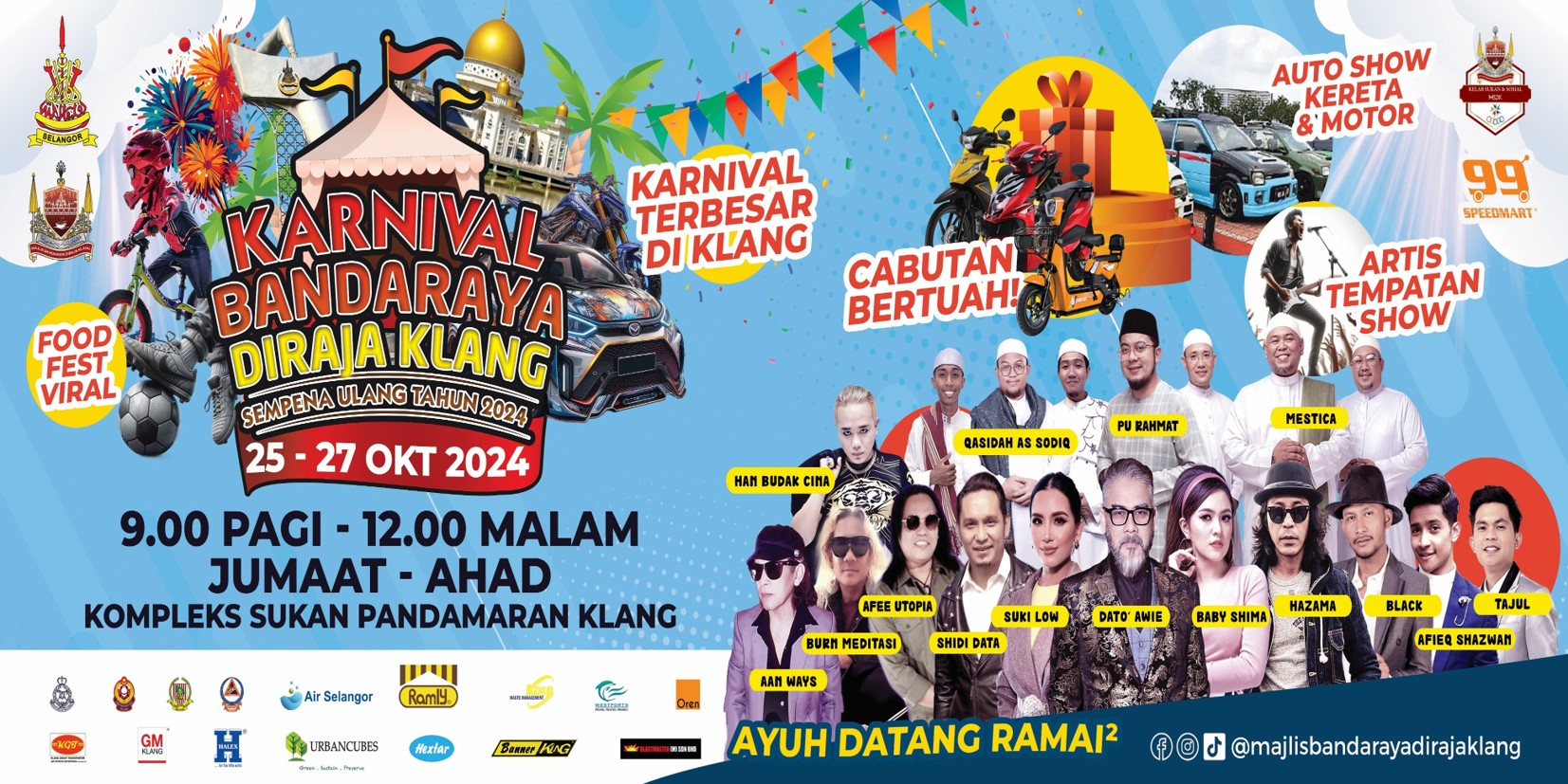 KARNIVAL BANDARAYA DIRAJA KLANG SEMPENA ULANG TAHUN 2024