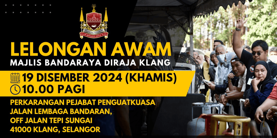 LELONGAN AWAM MAJLIS BANDARAYA DIRAJA KLANG BIL. 5/2024