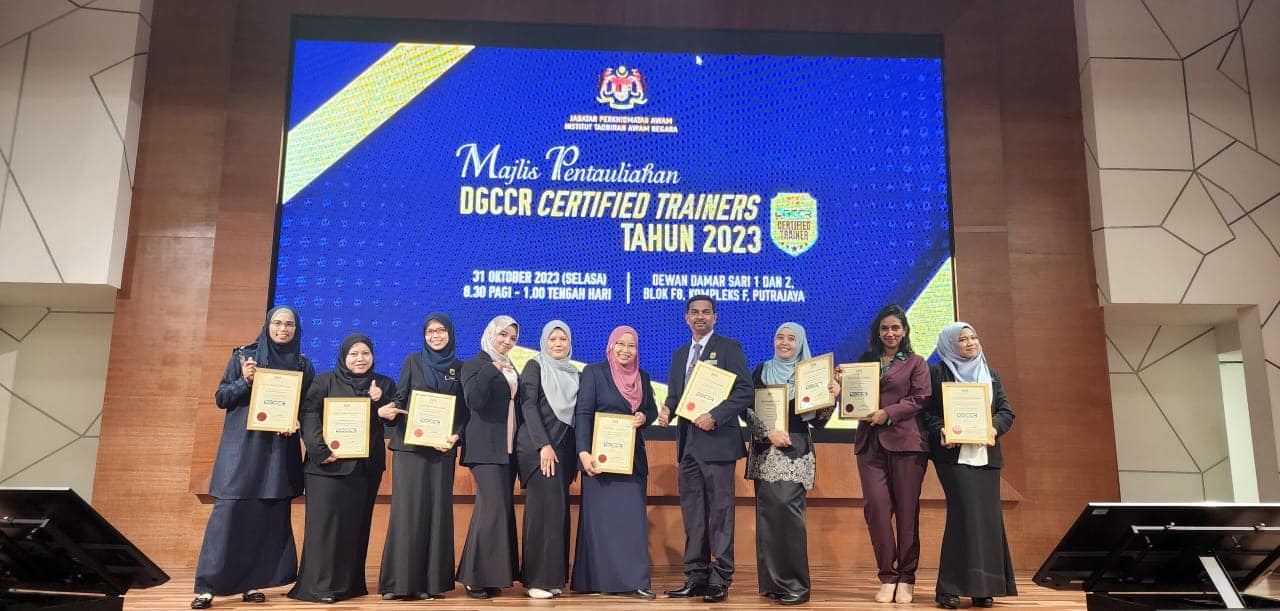 MAJLIS PENTAULIAHAN DGCCR CERTIFIED TRAINERS TAHUN 2023