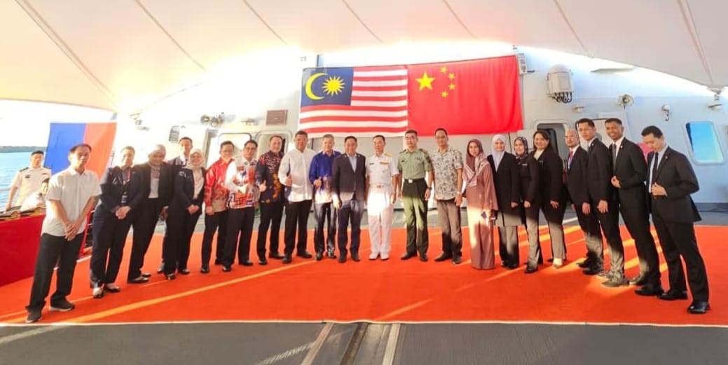 'WELCOME RECEPTION ONBOARD CHINA PLA NAVY' SHIP ETG162 