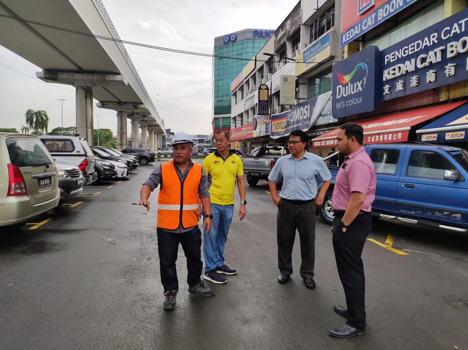 LAWAT PERIKSA BERSAMA PIHAK LRT3-PELAN MENGATASI BANJIR