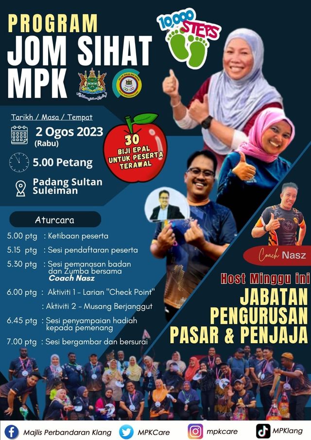 JOM SIHAT MPK ANJURAN JABATAN PENGURUSAN PASAR DAN PENJAJA