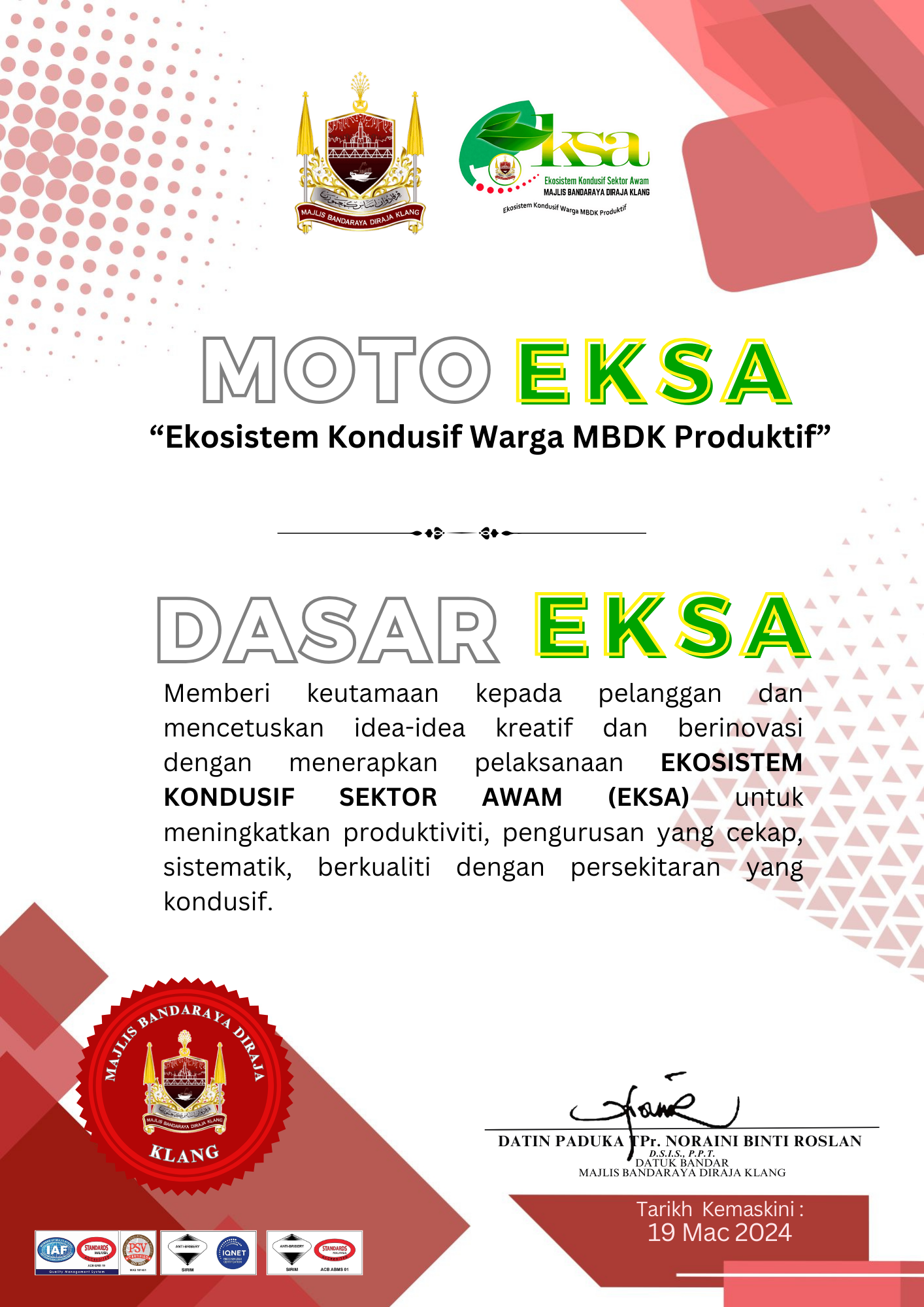 Moto & Dasar EKSA