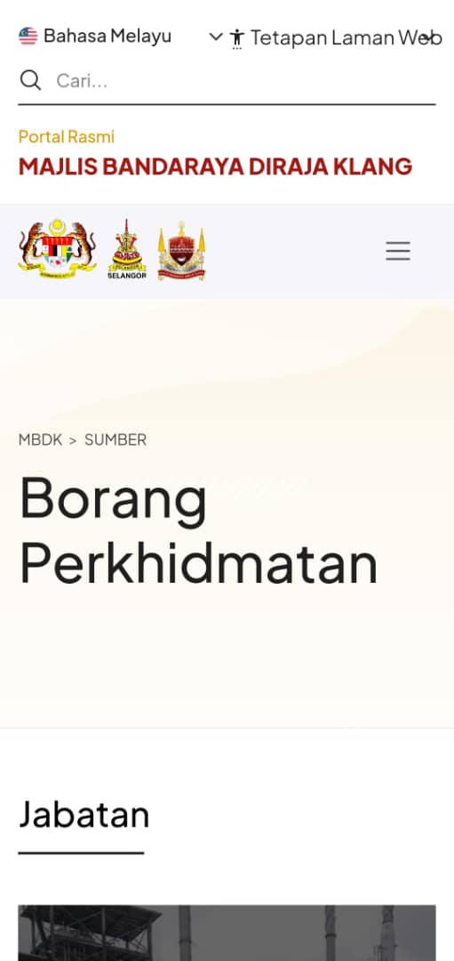 Borang Perkhidmatan