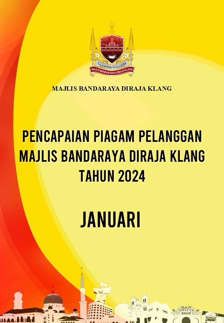 Piagam Pelanggan Majlis Bandaraya Diraja Klang Bulan Januari 2024