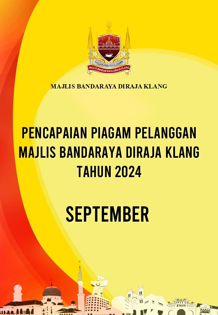 Piagam Pelanggan Majlis Bandaraya Diraja Klang Bulan September2024