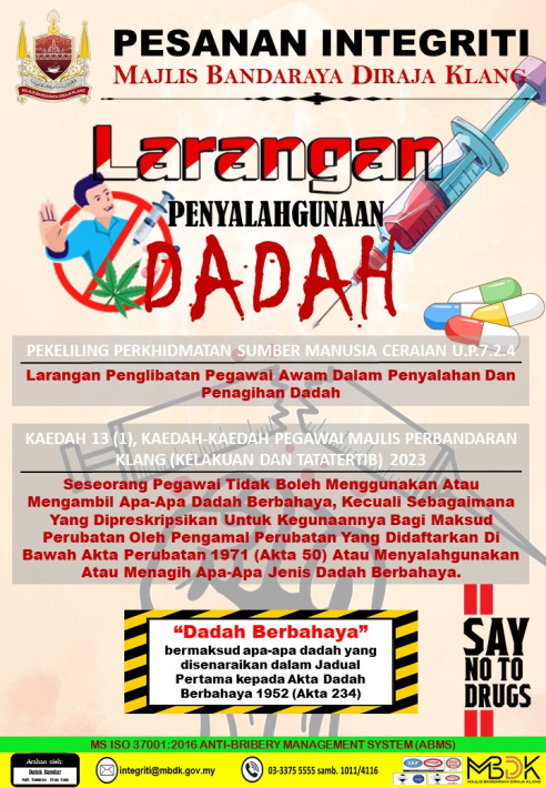 11 - LARANGAN PENYALAHGUNAAN DADAH